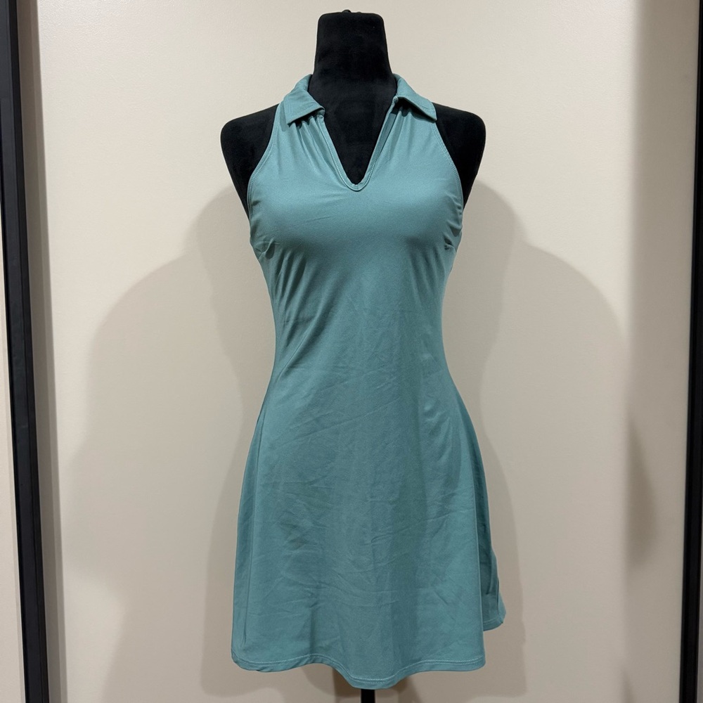 Abercrombie & Fitch Sage Green Traveler Polo Active Tennis Golf Mini Dress